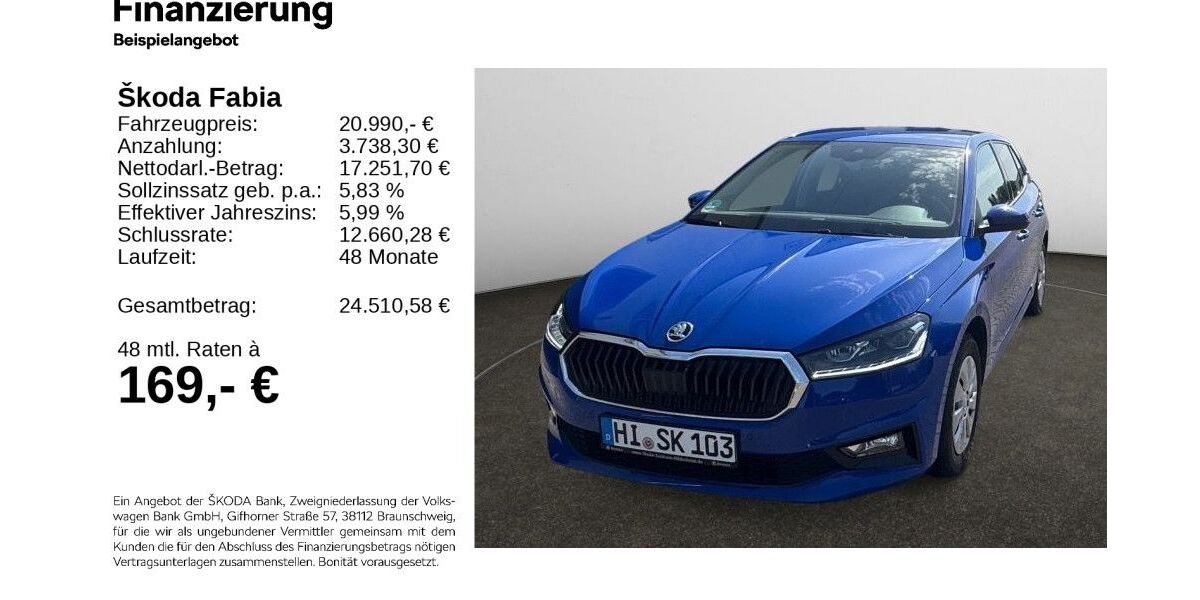 Skoda Fabia 3.829 km 20.370 &euro; Hildesheim 31137