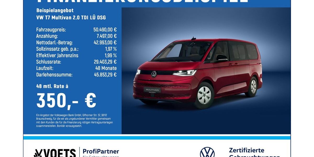 VW T7 Multivan 35.200 km 50.490 &euro; Braunschweig 38124