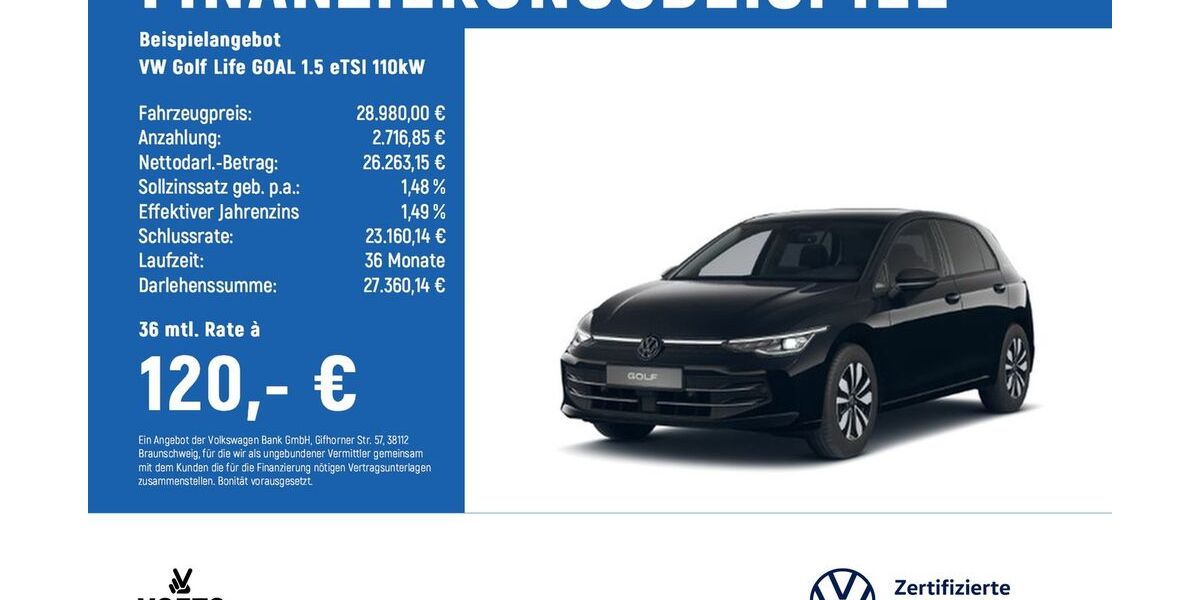 VW Golf 14.900 km 28.980 &euro; Braunschweig 38124