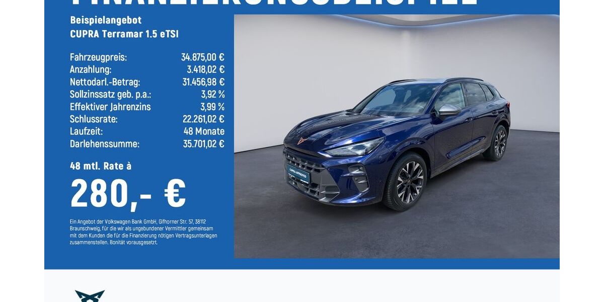 Cupra Terramar 26.450 km 34.475 &euro; Braunschweig 38114