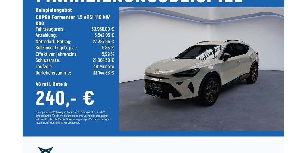 Cupra Formentor 20.700 km 30.730 &euro; Hildesheim 31135